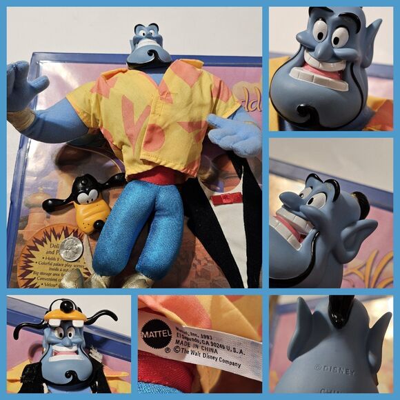 Vintage Disney Aladdin 1993 Case Mattel Barbie Dolls with Rare Collectible Toys - Picture 4 of 9